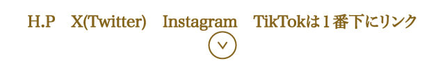 ホームページ、Twitter、Instagram、TikTokは1番下にリンク